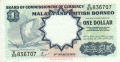 Malaya And British Borneo 1 Dollar,  1. 3.1959